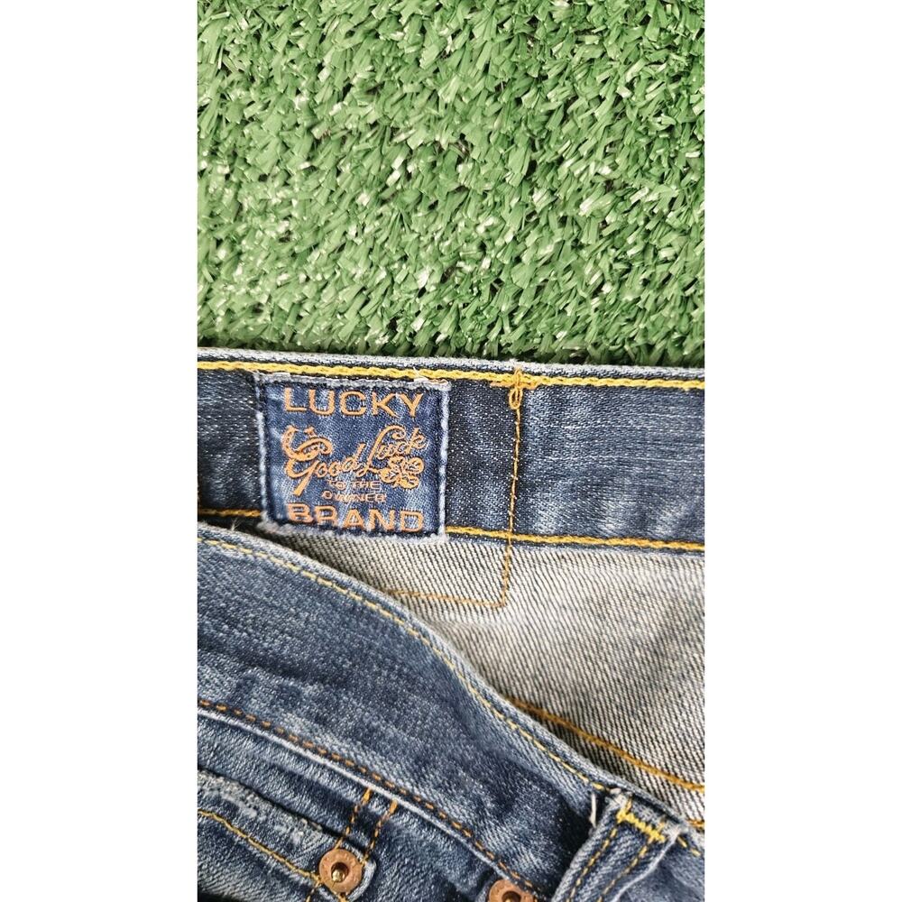 VINTAGE Lucky Brand Jeans Womens 10/30 Blue Sweet N Low Bootcut Stretch Mid Rise - Picture 5 of 10